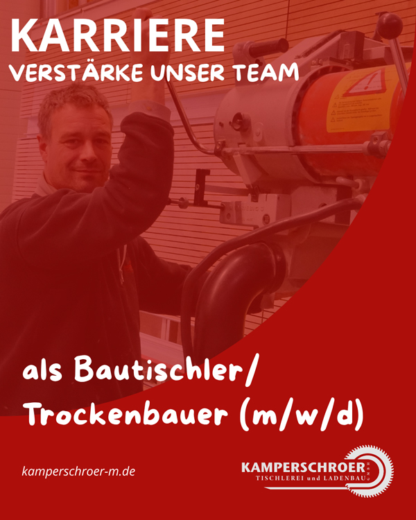Ausbildungstelle zum Tischler m/w/d